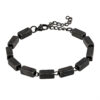 Bransoletka z czarnymi prostokątnymi koralikami