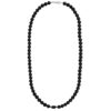 Naszyjnik z czarnych koralików