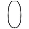 Naszyjnik z czarnych koralików