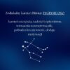 Grafika przedstawiająca opis tygrysiego oka jako kamienia zodiakalnego Bliźniąt, który dodaje szczęścia, radości i motywacji oraz wzmacnia wewnętrzną siłę.