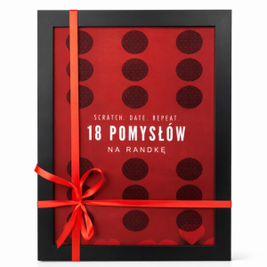plakat ze zdrapką i 18 pomysłami na randkę dla niej i dla niego