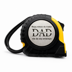 MIARKA Z DEDYKACJĄ DLA TATY - ŻÓŁTA