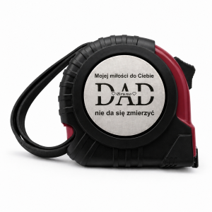 MIARKA Z DEDYKACJĄ DLA TATY - CZERWONA