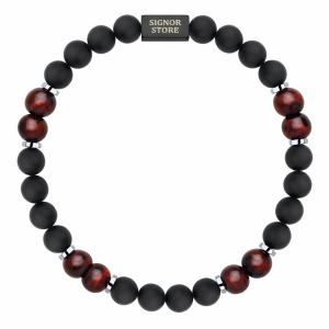 BRANSOLETKA Z TURMALINEM I BAWOLIM OKIEM