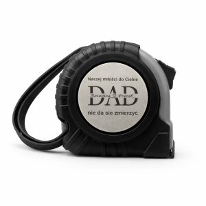 MIARKA Z DEDYKACJĄ DLA TATY - CZARNA